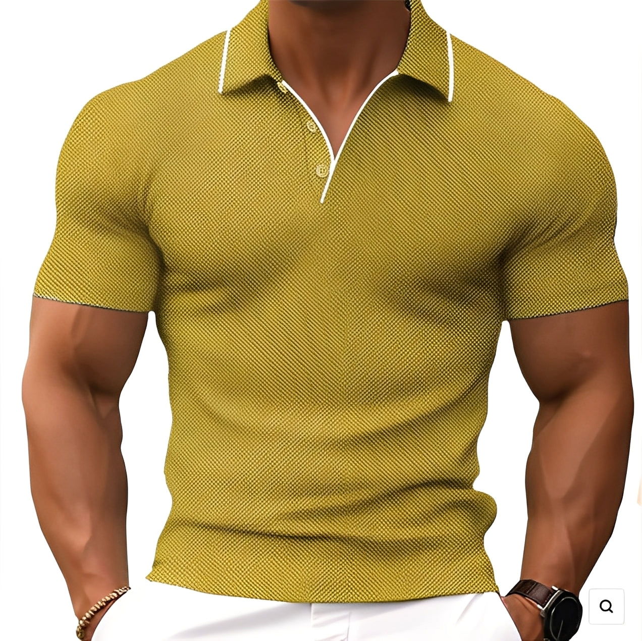 Florence - Polo Casual con Botones para Hombres