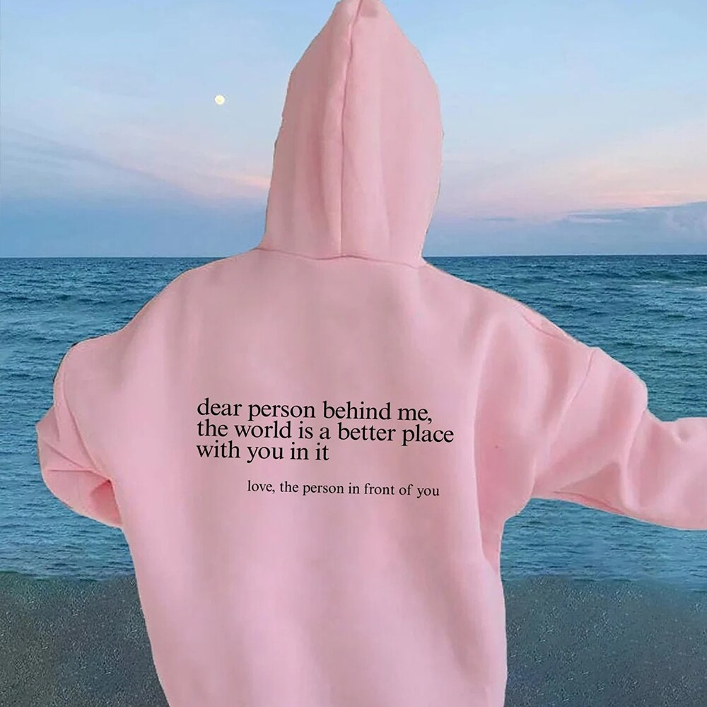 Querida Persona – Hoodie con Estampado en la Espalda