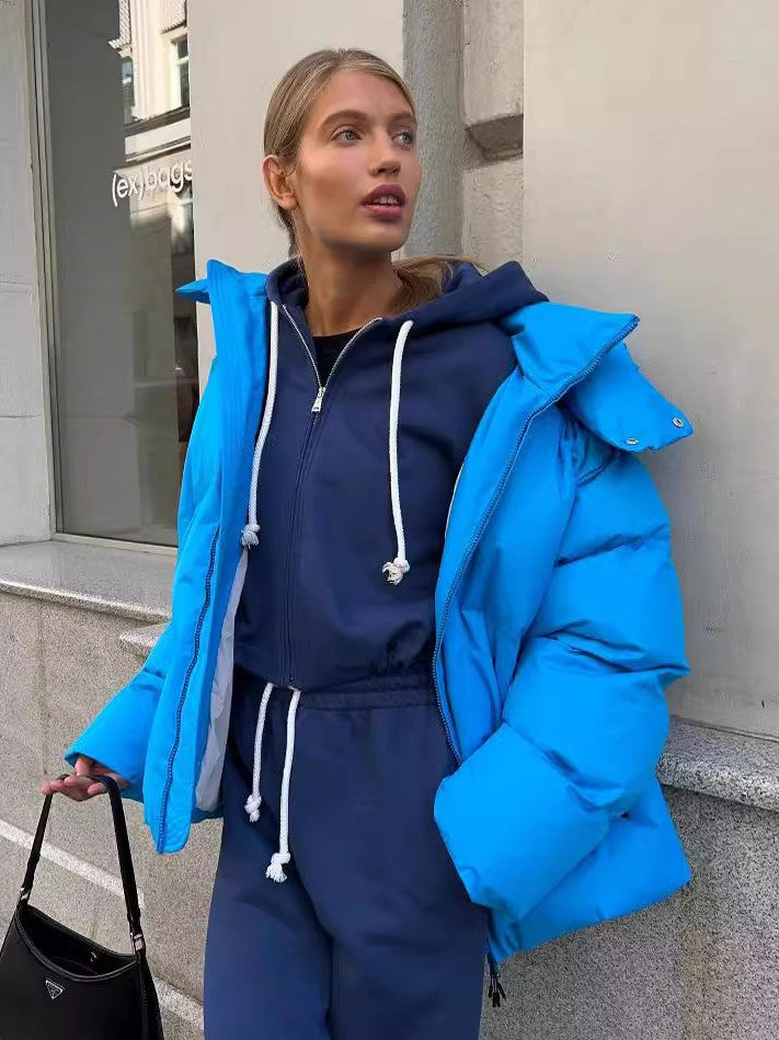 Louisa - Chaqueta corta acolchada con capucha