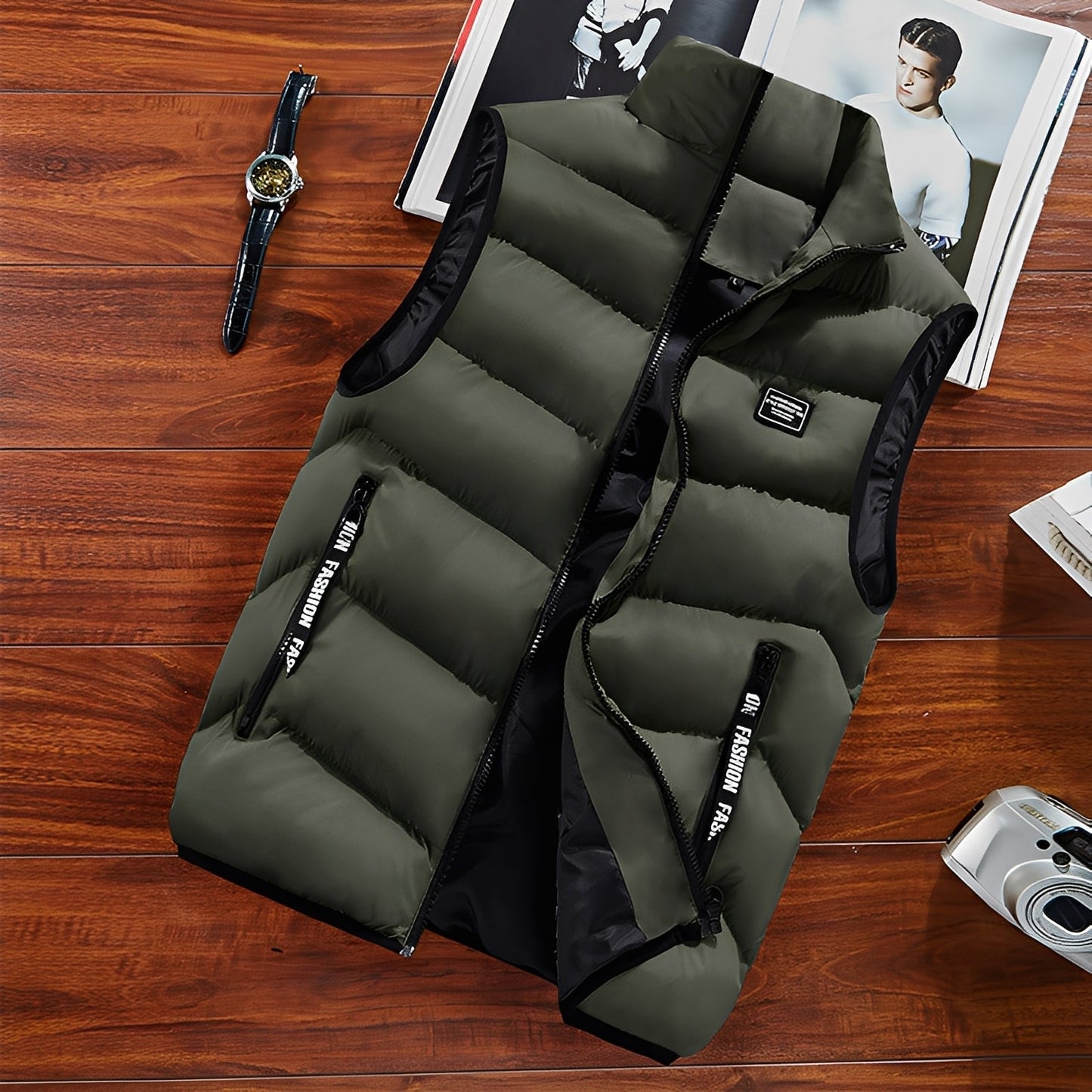 Connell - Chaleco para hombre, cómodo, holgado y adaptable