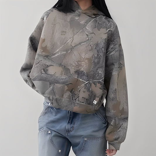 Anya - Cómodo Hoodie de Camuflaje
