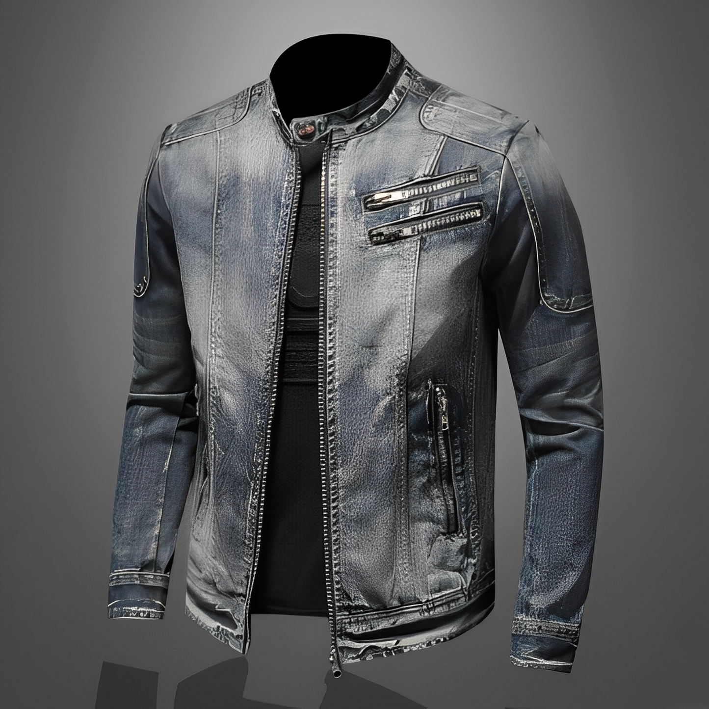 Lucas - Chaqueta de mezclilla con estilo y bolsillos para hombres