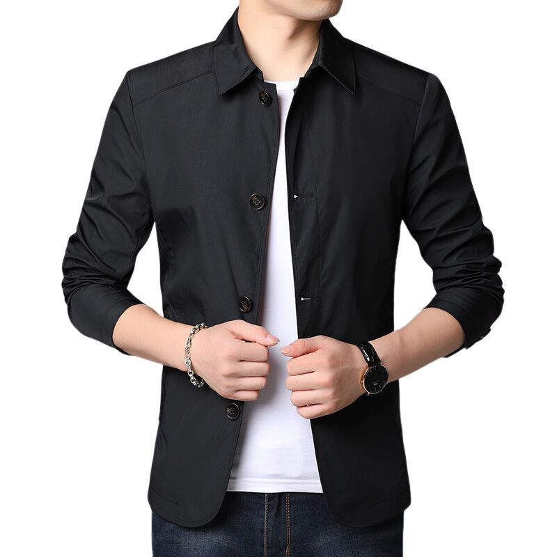 Fredric - Chaqueta informal para hombres, amplia y resistente al viento