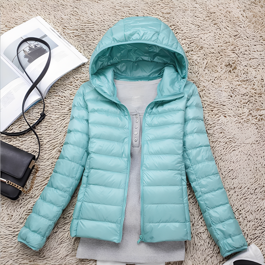 Lyndsay - Chaqueta de plumas ajustada y casual para mujer