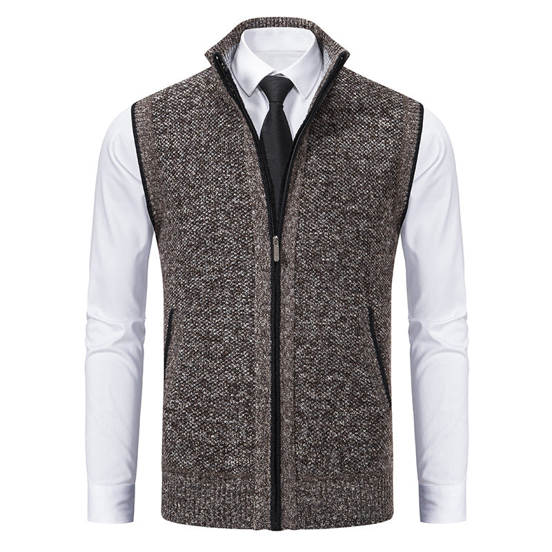 Damion - Suéter casual con forro polar para hombres