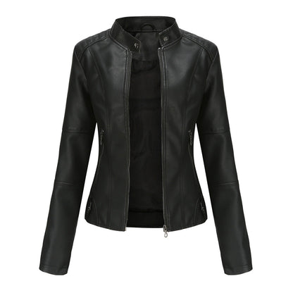 Martha - Chaqueta de cuero elegante y ajustada para mujeres