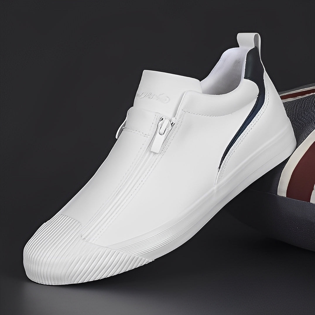 Jerred - Zapatos modernos de cuero con cierre para hombre