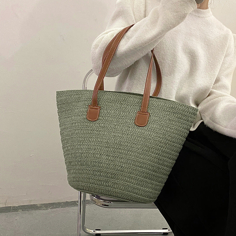 Shelley - Bolso elegante de paja para damas