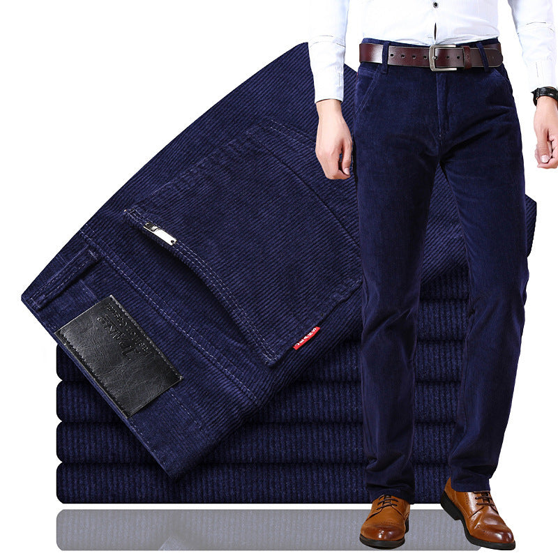 Douglas - Pantalones de pana flexibles para hombres con estilo clásico