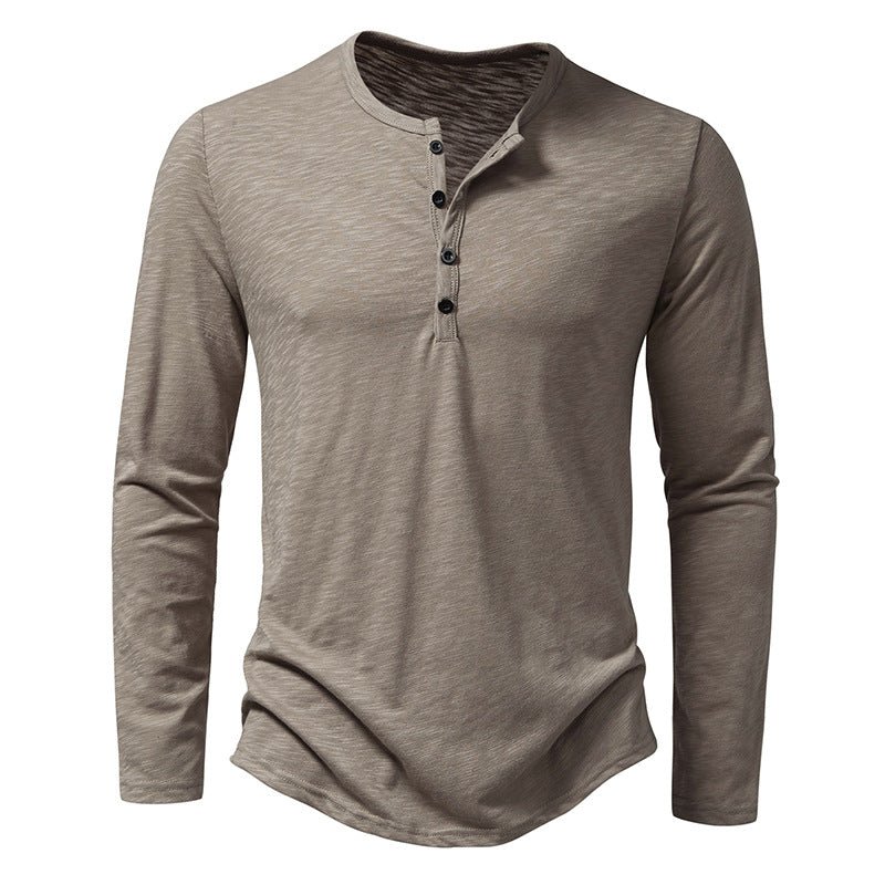 Randall - Camisa masculina de manga larga con botones para uso diario