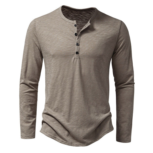 Randall - Camisa masculina de manga larga con botones para uso diario
