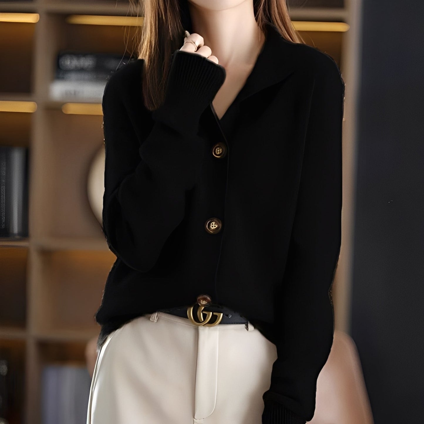 Michelle - Suéter de punto elegante y holgado para mujer