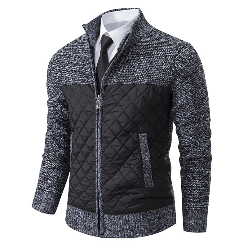 Denton - Chaqueta de sarga jacquard para hombres, elegante y acogedora