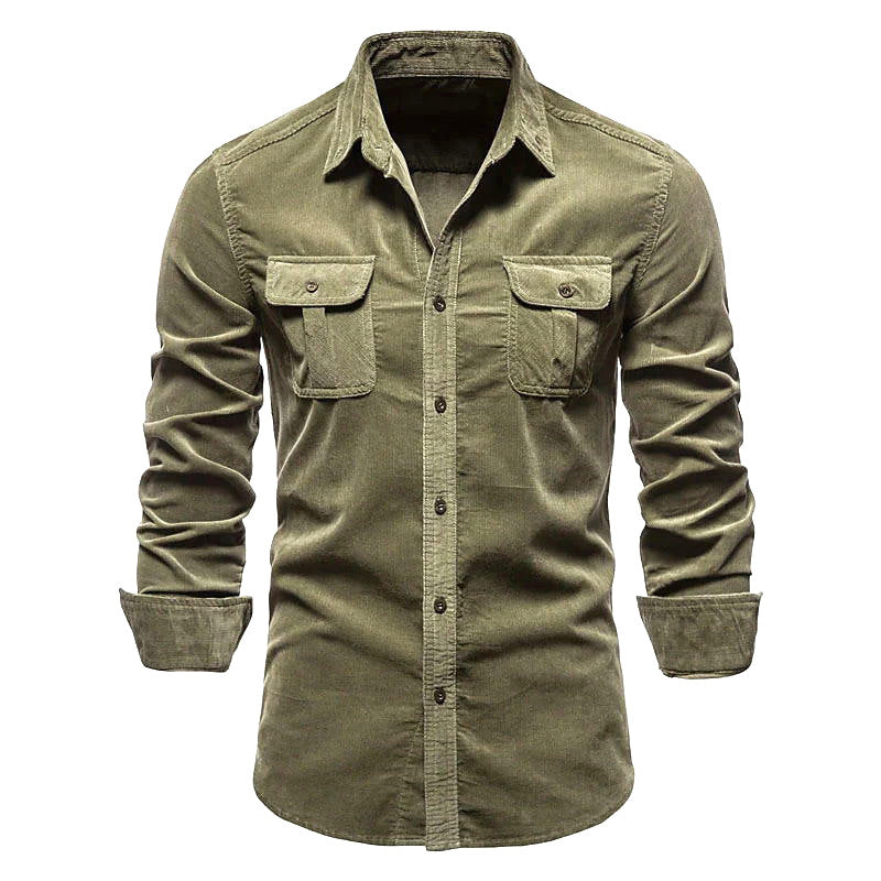 Rowen - Camisa sencilla con bolsillos para hombres