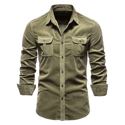 Rowen - Camisa sencilla con bolsillos para hombres