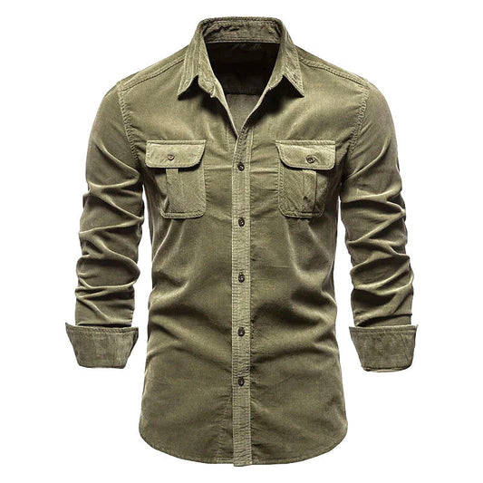 Rowen - Camisa sencilla con bolsillos para hombres
