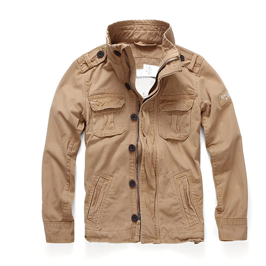 Trenton - Chaqueta de mezclilla clásica con bolsillos para hombres
