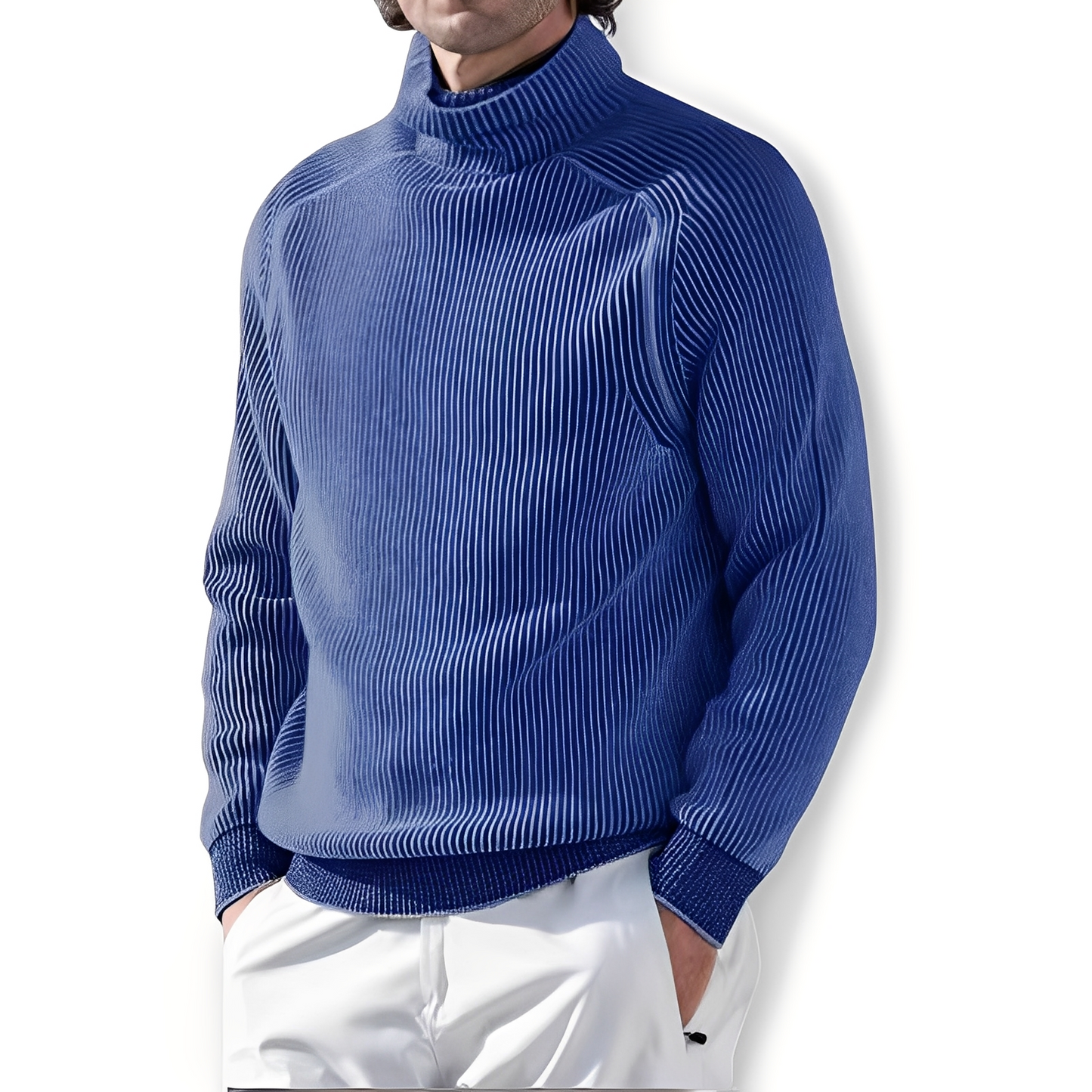 Jarrett - Suéter de cashmere con cuello alto para hombres