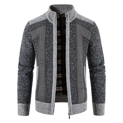 Domenic - Chaqueta de felpa con cremallera para hombres