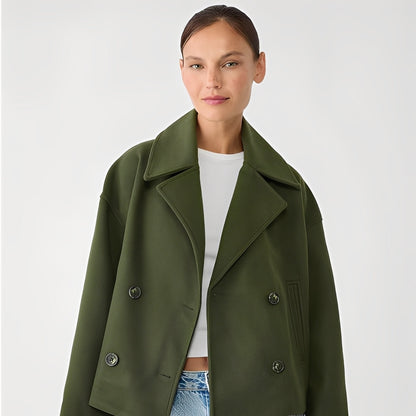 Abegail - Chaqueta corta, holgada y casual para mujeres