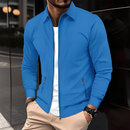 Anthony - Chaqueta moderna para hombres con bolsillos con cremallera