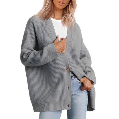 Christal - Cárdigan cómodo y casual para mujeres