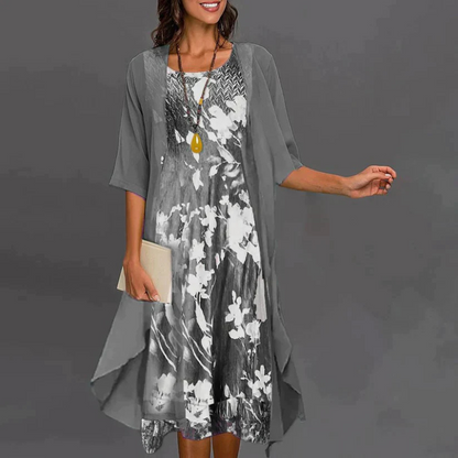 Celia – Mini-vestido de flores con blazer