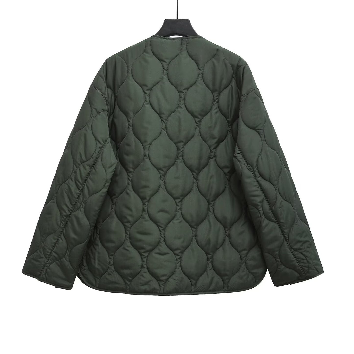 Thelma - Chaqueta de estilo relajado con acolchado de rombos para mujer