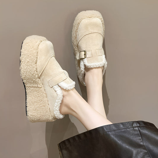 Gabriella - Zapatos cómodos con forro de lana para mujer
