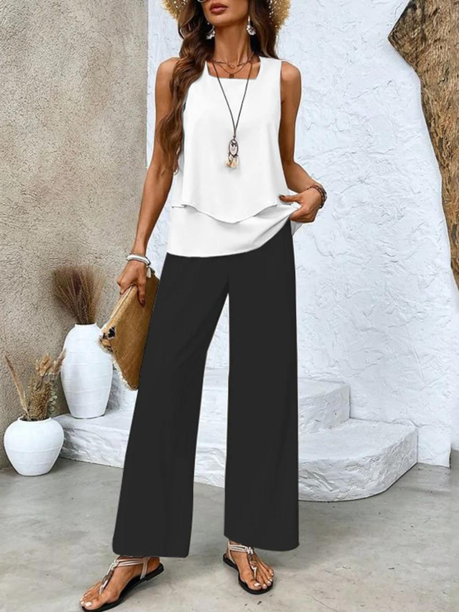 Livia – Conjunto sin mangas con pantalones
