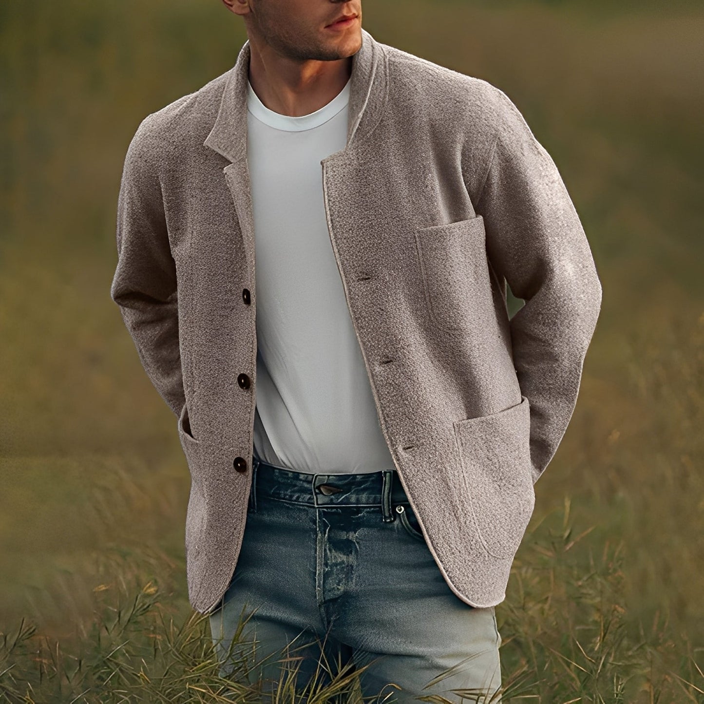 Jourdain - Chaquetas con varios bolsillos para hombres