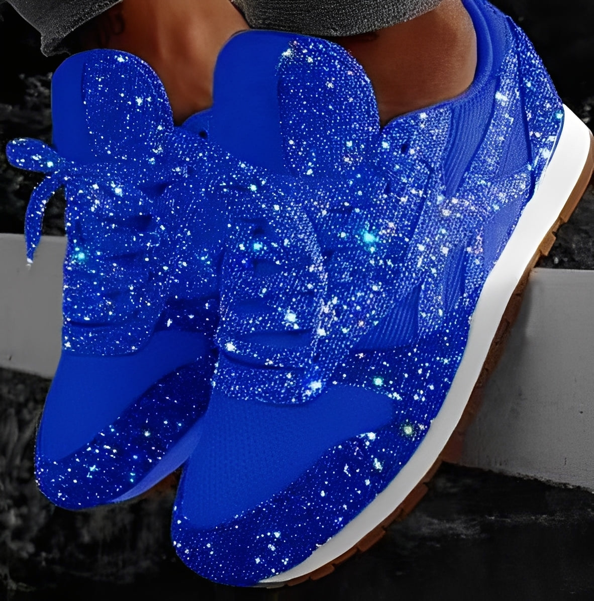 Kaycee - Brillantes, sneakers casuales Muffin para mujer