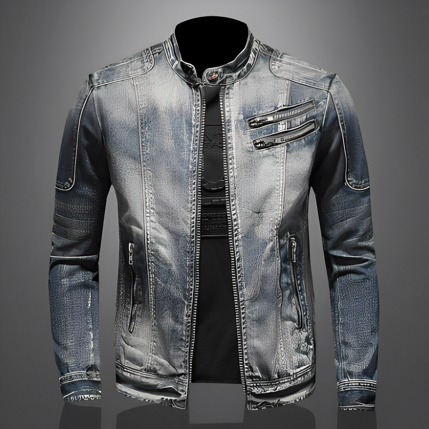 Lucas - Chaqueta de mezclilla con estilo y bolsillos para hombres