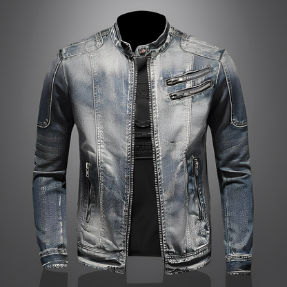 Lucas - Chaqueta de mezclilla con estilo y bolsillos para hombres