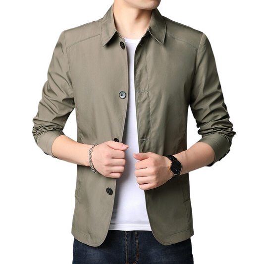 Fredric - Chaqueta informal para hombres, amplia y resistente al viento