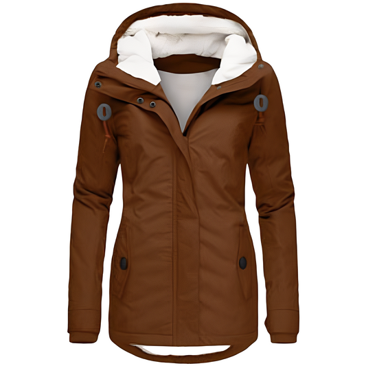 Valary - Chaqueta con Capucha Impermeable para Mujeres