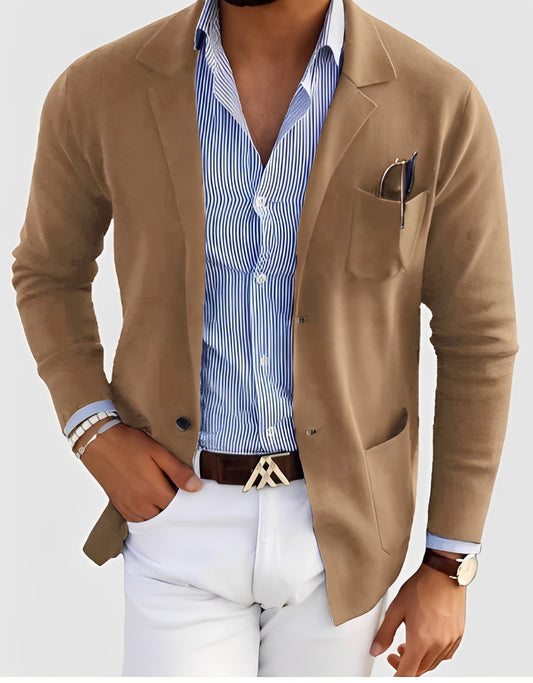 Giffard - Abrigo sofisticado de lana con doble botonadura para hombres