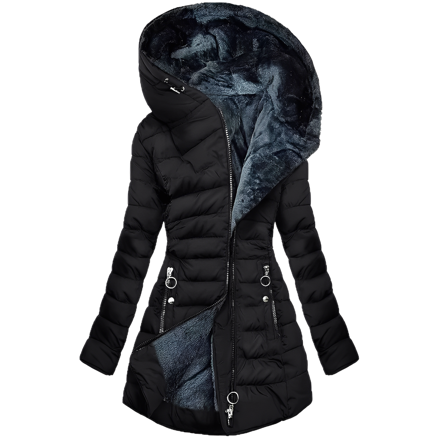 Jasmine - Moderna chaqueta con capucha para invierno de mujeres
