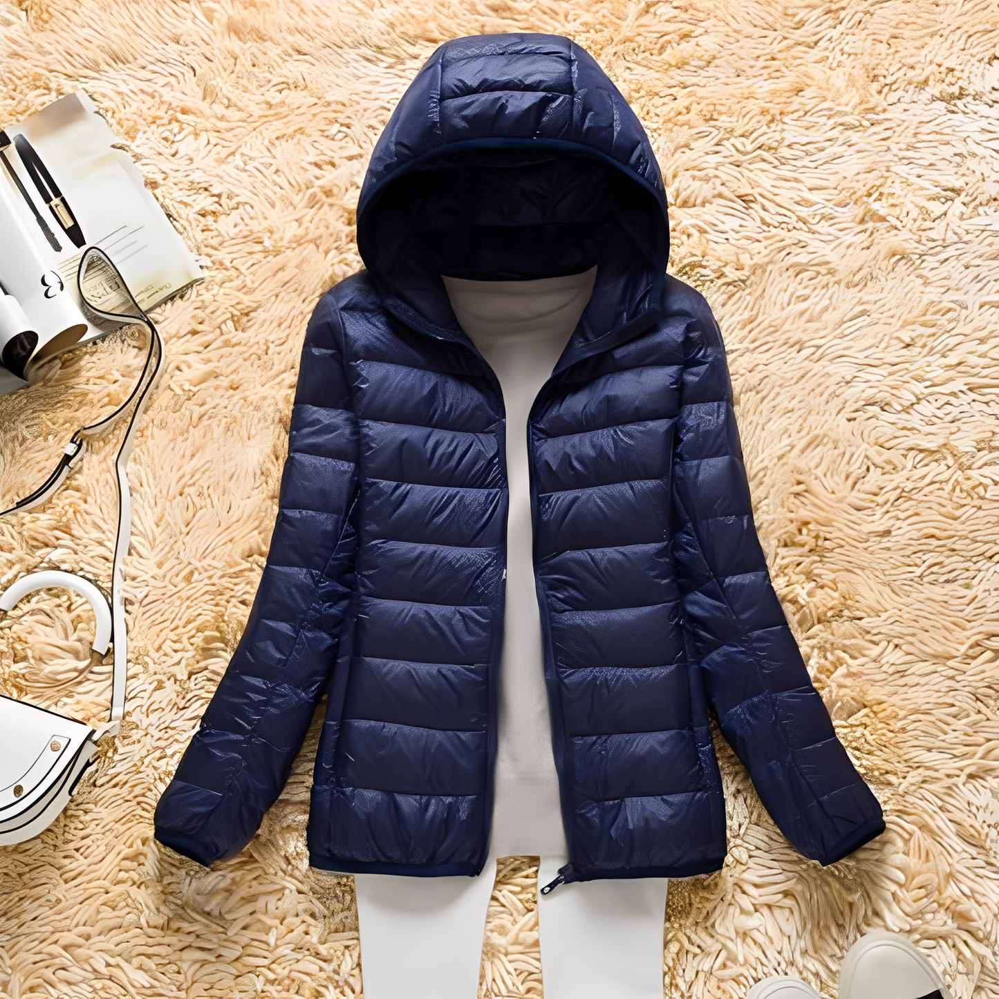 Lyndsay - Chaqueta de plumas ajustada y casual para mujer