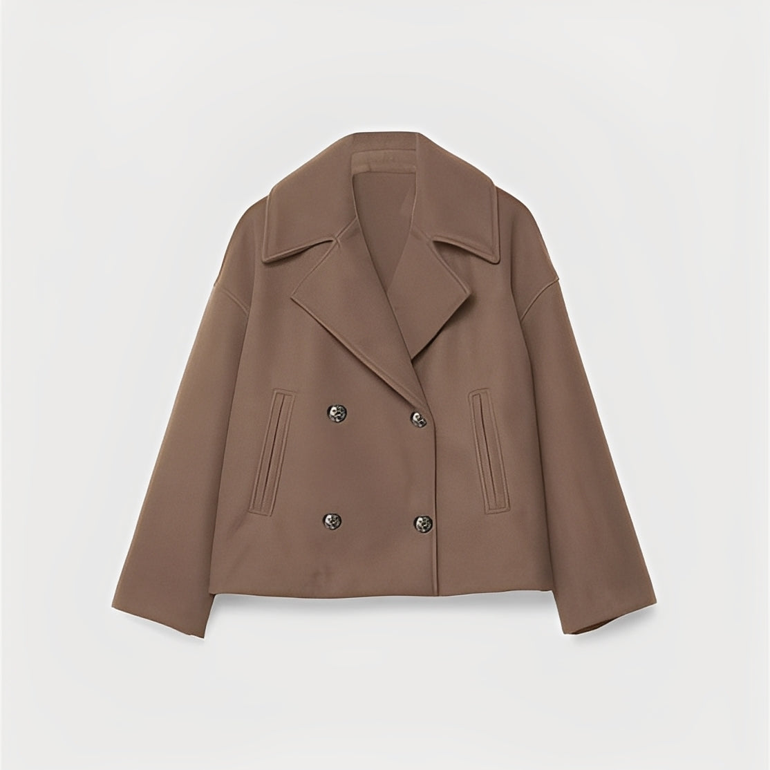 Abegail - Chaqueta corta, holgada y casual para mujeres