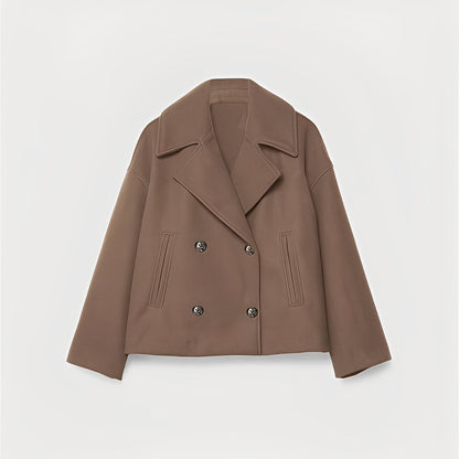 Abegail - Chaqueta corta, holgada y casual para mujeres