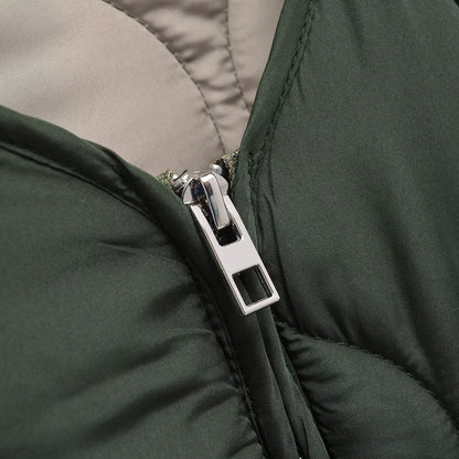 Thelma - Chaqueta de estilo relajado con acolchado de rombos para mujer