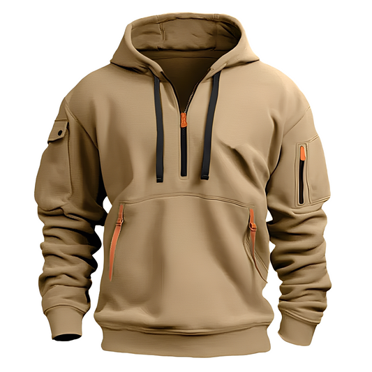 Cornell - Sudadera cómoda con cierre para hombres
