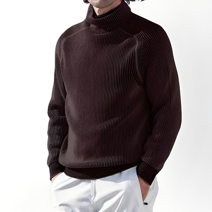 Jarrett - Suéter de cashmere con cuello alto para hombres