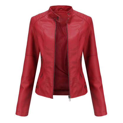 Martha - Chaqueta de cuero elegante y ajustada para mujeres