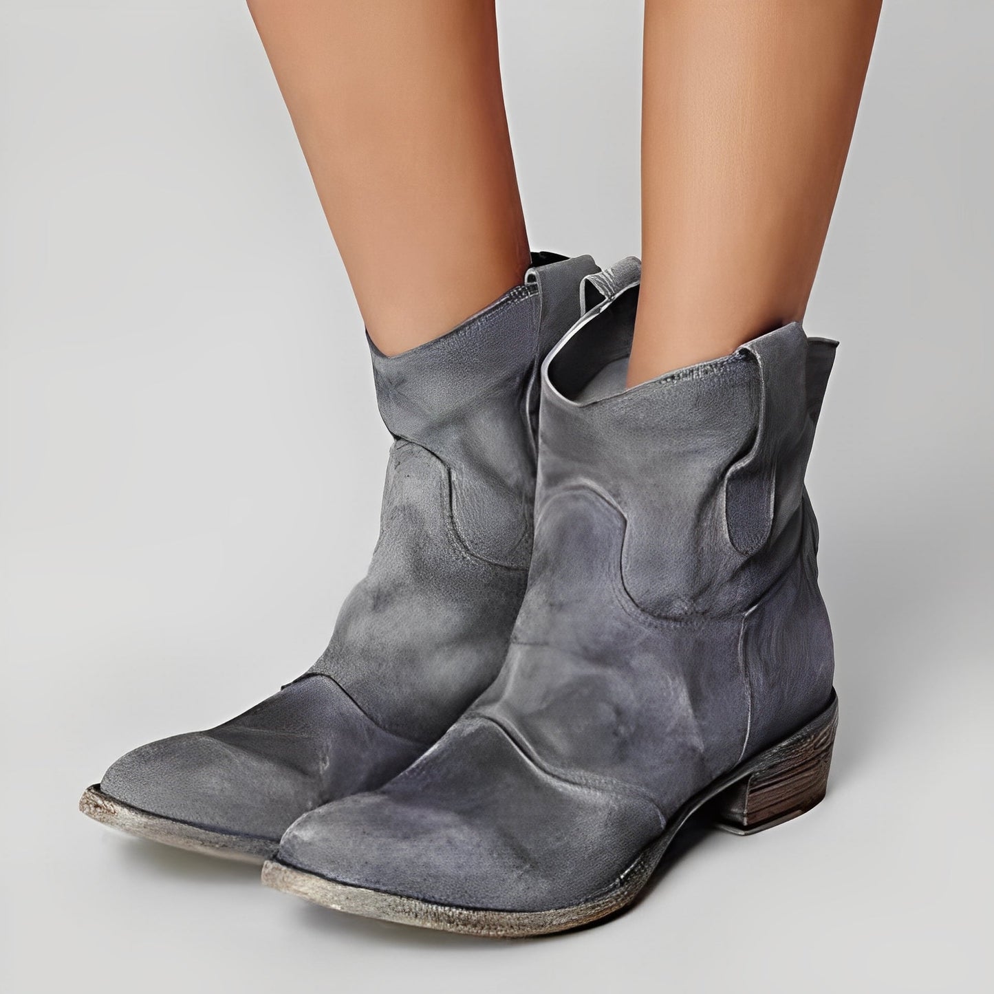 Margaret - Botas de cuero casuales para mujer