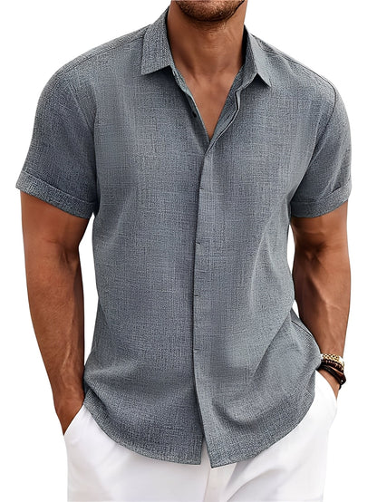 Caelum - Camisa sencilla de manga corta para hombres