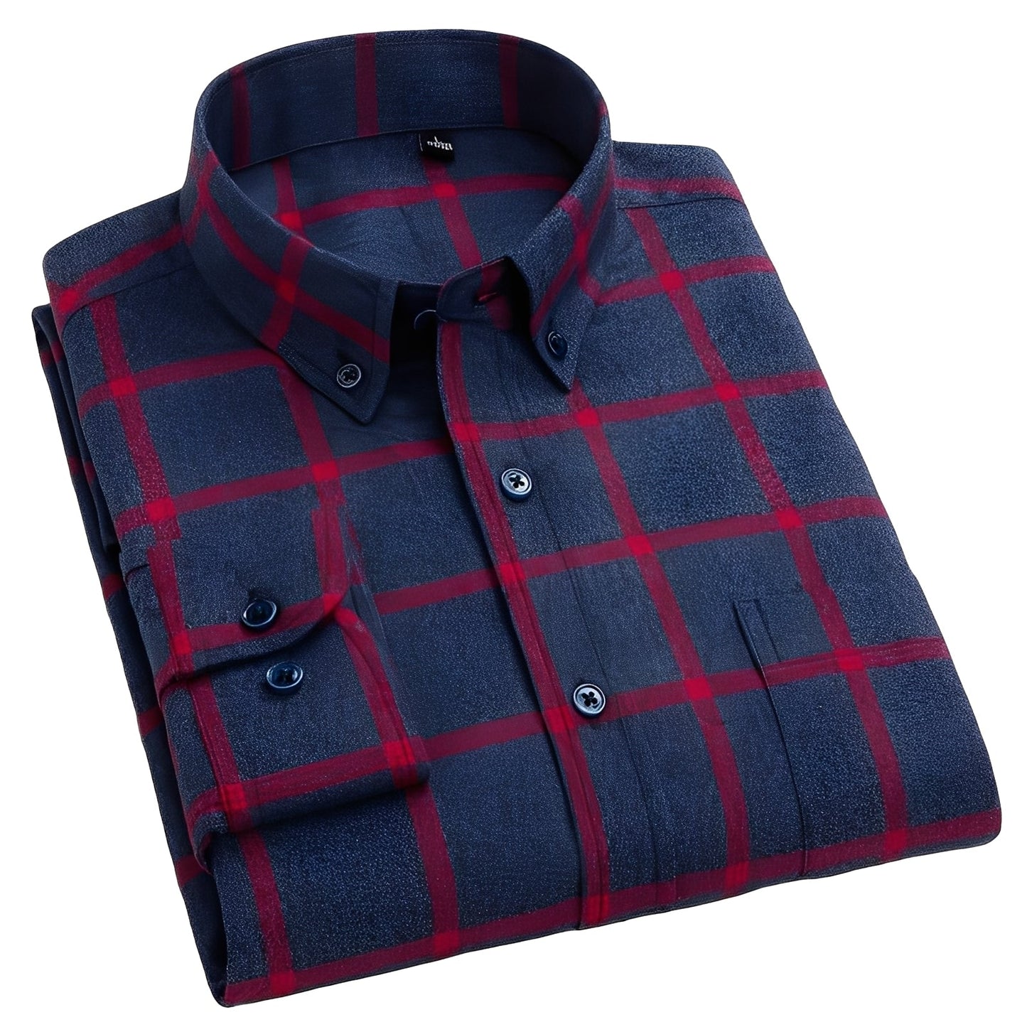 Nikolas - Camisa informal de cuadros de algodón para hombres