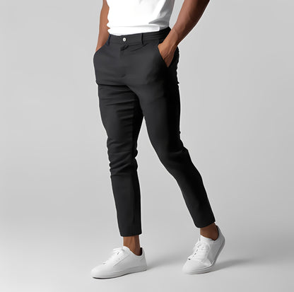 Gwenaël - Pantalón elástico básico para hombre