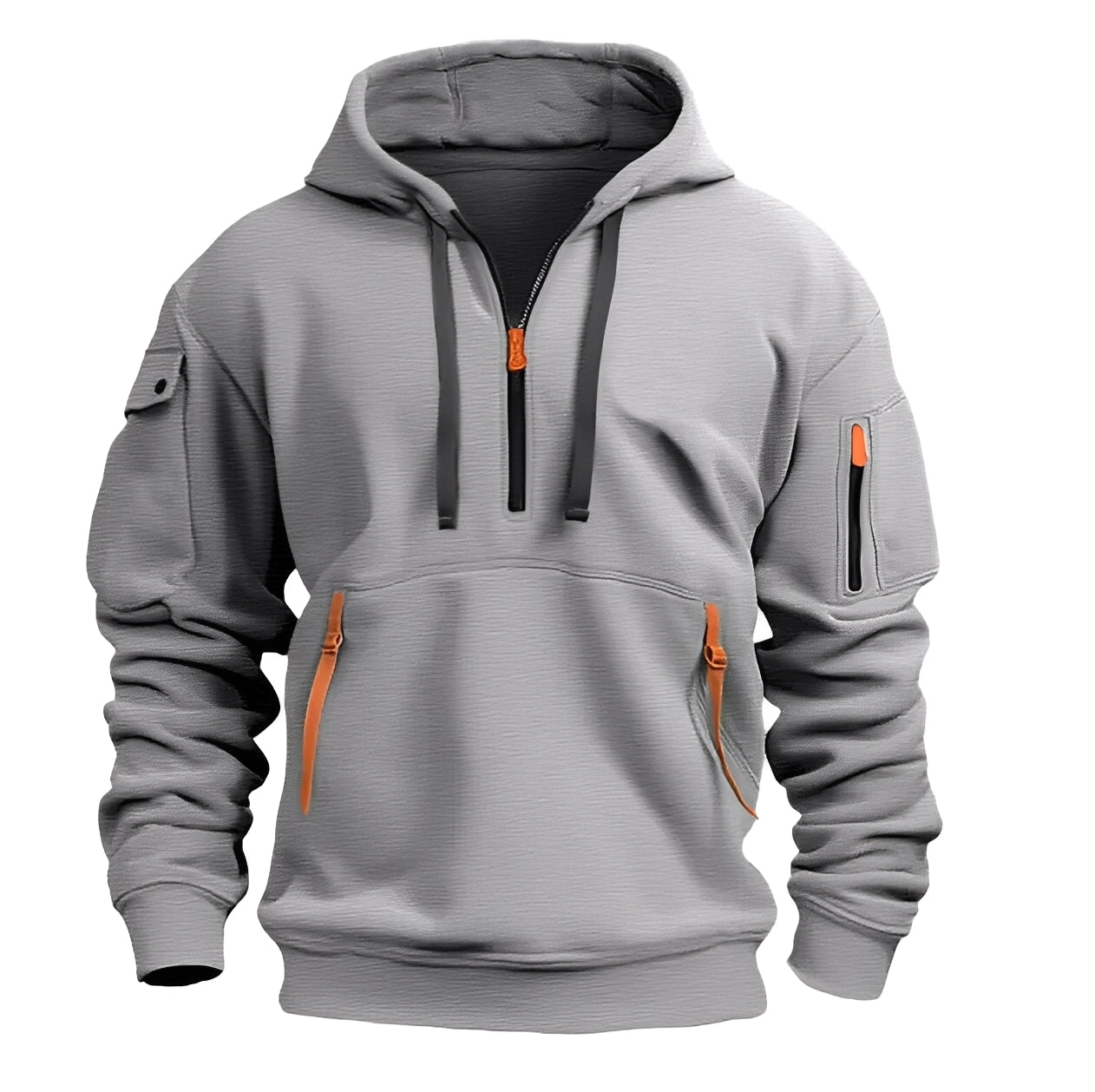 Burton - Sudadera holgada con media cremallera para hombres